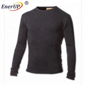 Winter Baselayer Merino Wool <strong>Heated</strong> Thermal Long Underwear <strong>Tops</strong> Johns for Outdoor Sport - Product Image 2