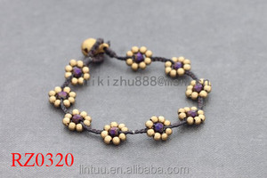 Llegan nuevos regalo <span class=keywords><strong>de</strong></span> <span class=keywords><strong>la</strong></span> joyeria para chica moda hecho a mano Pulsera chapado en <span class=keywords><strong>oro</strong></span> <span class=keywords><strong>de</strong></span> <span class=keywords><strong>la</strong></span> semilla <span class=keywords><strong>de</strong></span> flor para aniversario - Product Image 5