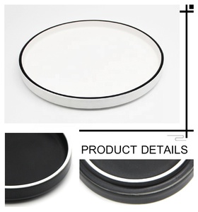 Respetuoso del medio ambiente de diseño moderno plato de cena de <span class=keywords><strong>cerámica</strong></span> redondo anillo placa como regalo - Product Image 4