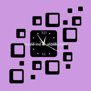 Caliente venta espejo grande de acrílico del reloj piezas del reloj <span class=keywords><strong>hora</strong></span> mundial reloj de pared - Product Image 1