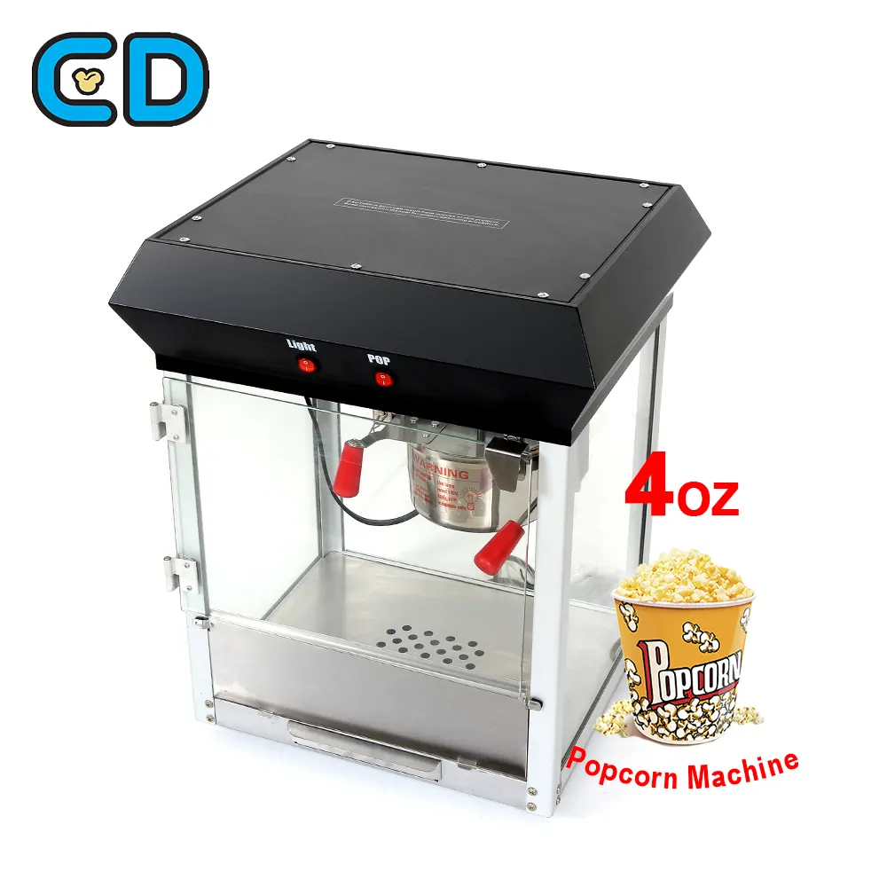 2.5OZ 4OZ Tischplatte <span class=keywords><strong>Kleine</strong></span> süße Popcorn maschine Heißöl Popcorn Maker Edelstahl Automatische Pop Corn Maker Maschine