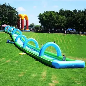 Trượt Nước Dài Inflatable Giá Tùy Chỉnh Nhà Máy Inflatable Trượt N Trượt Thành Phố Trượt - Product Image 1