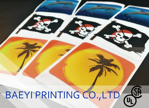 Pegatina de PET a todo color impresa personalizada resistente al rayado e impermeable con adhesivo permanente acabado brillante hecho en Taiwán - Product Image 1