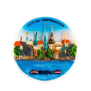 拉脱维亚地图 3D 冰箱磁铁世界旅行纪念品冰箱磁性里加纪念品礼品