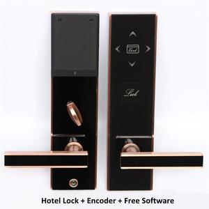 Haoding New Kẽm hợp kim Swipe RFID thẻ khách sạn thẻ chìa khóa Ổ khóa cửa rf261 mô hình với miễn phí phần mềm quản lý - Product Image 3