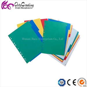 Raco OEM/ODM <span class=keywords><strong>Multi</strong></span> bunte A4 Größe Index Divider Papier Index Teiler - Product Image 6