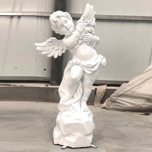 Escultura de ángel pequeño de resina decorativa para Interior, estatua de ángel pequeño, a la venta - Product Image 4