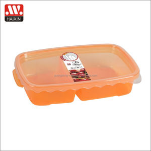 Pp nhựa lưu trữ hộp phong cách cổ điển Trung Quốc thực phẩm hộp tiện ích 2 ngăn thực phẩm container - Product Image 3