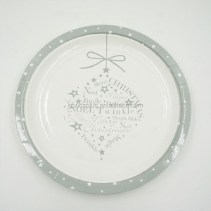 New Year's <strong>Eve</strong> <strong>Christmas</strong> American Style Paper <strong>Plates</strong> with Napkins and Cups - Product Image 2
