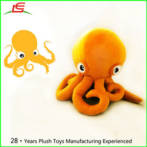 Oso de <span class=keywords><strong>dibujos</strong></span> animados pulpo galletas peluche mascota logotipo peluche personalizado hecho a mano con los <span class=keywords><strong>dibujos</strong></span> suministrados - Product Image 2