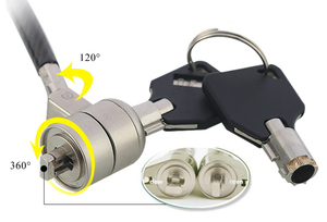OEM Carbon Steel <strong>Cable</strong> with Key <strong>for</strong> Pc Affordable Security Safe Lock <strong>for</strong> Laptop <strong>Computer</strong> Theft Deterrent <strong>Cable</strong> Lock - Product Image 5