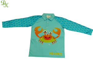 Sublimation de conception personnalisée en polyester 100% pour t-shirt polo bébé garçon - Product Image 4