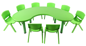 Đồ Nội Thất Trường Học Nửa Mặt Trăng Hình Chữ Nhật Trường Tiểu Học/Squre/Vòng Nhựa Trẻ Em Bảng - Product Image 5