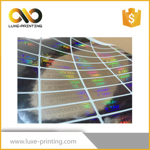 Luxe Impresión 3d holograma sello adhesivo buen precio de garantía de seguridad void etiqueta láser - Product Image 1