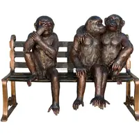 Бронзовая скульптура обезьяны в натуральную величину для украшения зоопарка