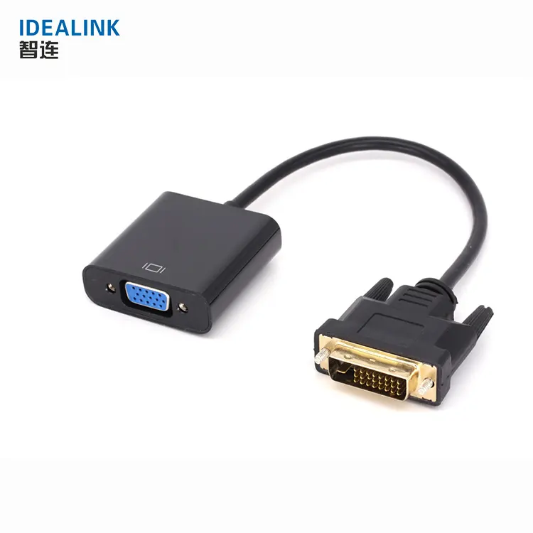 Cheap price low moq video converter H-D 1080P dvi-d to vga cable dvi d to vga adapter