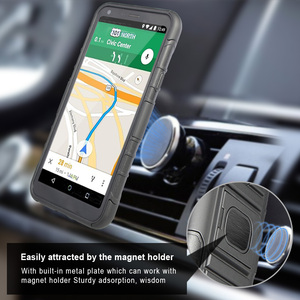 Mới Đến Điện Thoại Di Động Belt Clip Lai Trường Hợp Bao Da <span class=keywords><strong>Combo</strong></span> Bìa Đối Với LG Q6 Q6 + Trường Hợp Với Chân Đế - Product Image 5