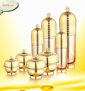 New Imperial Vương Miện Loại Lefery Mỹ Phẩm Hộp Đựng Kem, Vàng Mỹ Phẩm Jar 50 Ml, 30Ml Nhựa Chai Vàng - Product Image 1