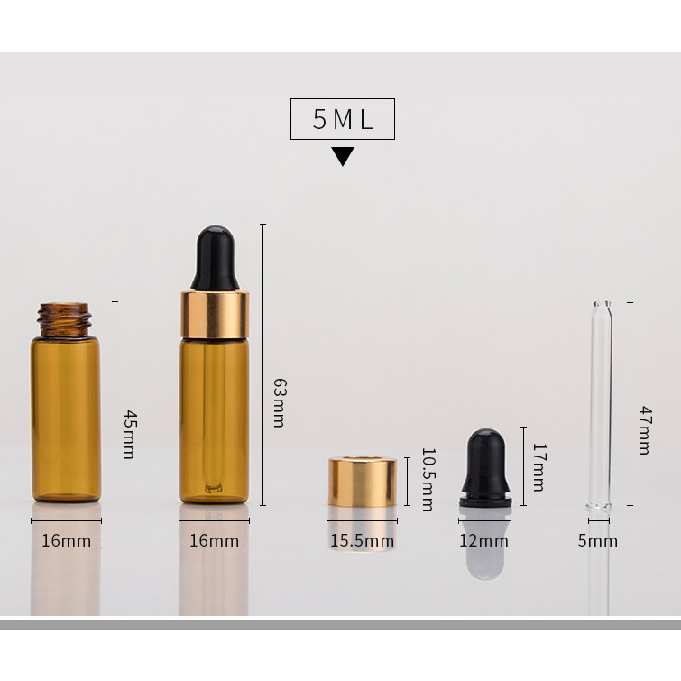 customized capacity glass dropper bottle round glass dropper bottle with rubber dropper
