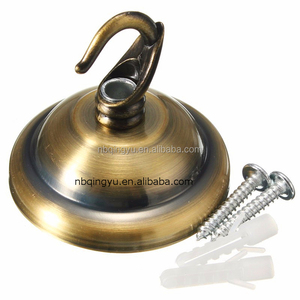 Plafonnier vintage en laiton antique, style <span class=keywords><strong>crochet</strong></span> ouvert, vis, métal brossé, rose, <span class=keywords><strong>luminaire</strong></span> de <span class=keywords><strong>plafond</strong></span>, économie d'énergie, 6,5 cm de diamètre. Pendentif - Product Image 5