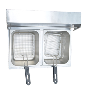 Fábrica Al Por Mayor Tipo De Gas Freidora Comercial/Doble Pan Freidoras en Venta - Product Image 4