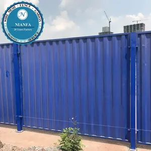 Modern Privacy Corrugated Metal Fence/Corrugated Metal Retaining Wall(Guangzhou Factory)