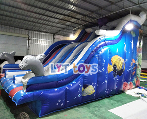 Big Trẻ Em Octopus Thể Thao Khổng Lồ <span class=keywords><strong>Inflatable</strong></span> Trượt Nước Với Hồ Bơi Cho Người Lớn - Product Image 4