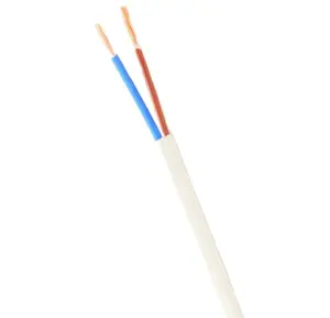 Cable de cobre 2x10mm2, cable plano aislado de pvc, cable eléctrico doble de 10 mm2