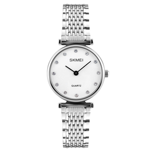 <span class=keywords><strong>Reloj</strong></span> Skmei 1223 con Caja de Aleación, Parte Trasera de Acero Inoxidable, <span class=keywords><strong>Reloj</strong></span> de Cuarzo para Mujer, con Diamantes - Product Image 3