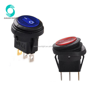KCD1-101N-8T Sakelar Rocker Tahan Air Kapal Laut Otomatis Menyala Dalam/Mati 3Pin Bulat 12V - Product Image 2