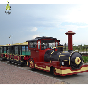 <strong>CE</strong> Approved Outdoor Trackless <strong>Train</strong> for Sale, Used Top Fun Trackless Tourist Road <strong>Train</strong> - Product Image 1
