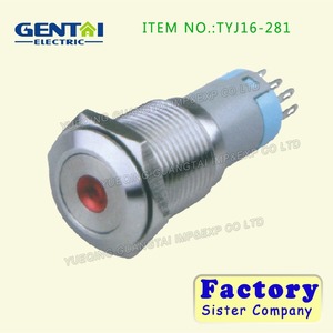 Di alta qualità 12V 24V 12mm punto momentanea in metallo interruttore a pulsante con 2 pin gambe