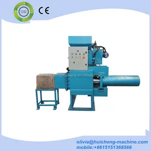 Automatic bagging wood sawdust shavings rice husk compress baler machine