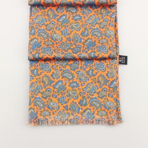 <strong>Mens</strong> Fashion High Quality Digital Printing Handmade OEM Custom <strong>Silk</strong> <strong>Scarf</strong> - Product Image 4