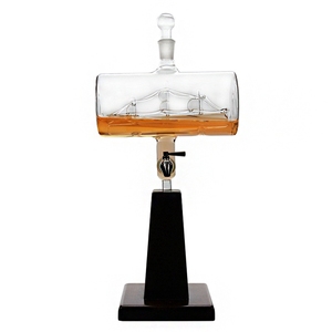 Hàng Bán Chạy Bộ Bình Chiết Rót Rượu Vang Rượu Mạnh Rượu Mạnh 1000Ml Bourbon Rum Đi Thuyền Bộ Bình Chiết Rót Có Vòi - Product Image 3