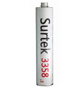 Surtek 3358 snelle uitharding zwarte kleur met primer polyurethaan verf sealant voor bus glas