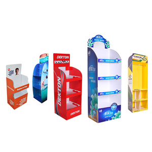 Thân thiện với môi tông sóng POS hiển thị kệ đơn vị gấp cửa sổ bật lên hiển thị chai mẫu sàn hiển thị đứng dễ dàng - Product Image 6