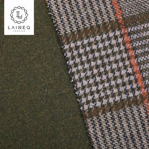 Stock <span class=keywords><strong>Plaid</strong></span> cheques 50% Tweed <span class=keywords><strong>de</strong></span> <span class=keywords><strong>lana</strong></span> para abrigos <span class=keywords><strong>de</strong></span> invierno - Product Image 5