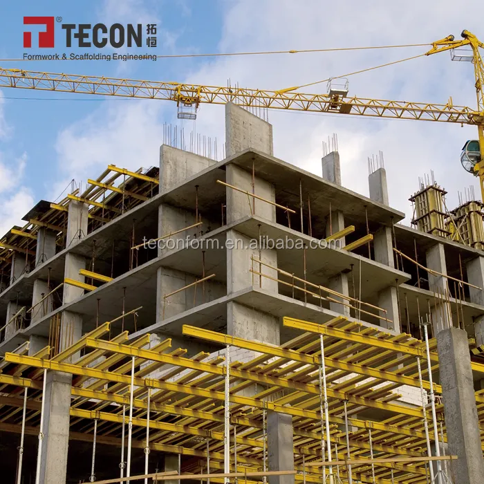 TECON H20 Timber Beam System Slab Concrete Formwork Flexible Assemble Multiple Beams for Commercial Buildings Construction