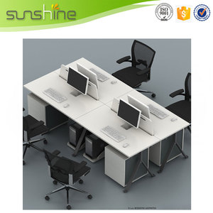Séparation croisée moderne <span class=keywords><strong>de</strong></span> Tableau <span class=keywords><strong>de</strong></span> bureau incurvé blanc pour l'entrepôt d'hôpital d'école <span class=keywords><strong>de</strong></span> bureau - Product Image 4