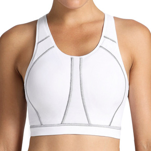 プラスサイズのワイヤーフリースポーツブラ女性通気性ハイインパクトフルカバレッジミニマイザースポーツブラ - Product Image 1