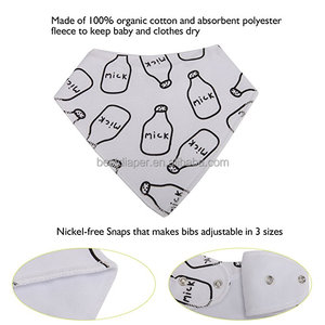 HF01Baby Bandana Bib for teething 4 Pack with pacifier clip and towel - Product Image 4