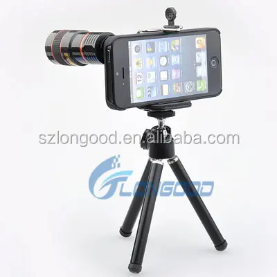 2016 vente chaude Téléphone Portable universel 8x Zoom Télescope Optique Téléobjectif avec kit et trépied pour téléphone portable