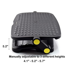 مصنع توريد مكتب عمل البلاستيك underdesk هزاز مسند للقدمين - Product Image 4