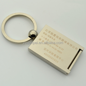 LLavero de marco de fotos promocional de aleación de Zinc rectangular con logotipo grabado láser - Product Image 4