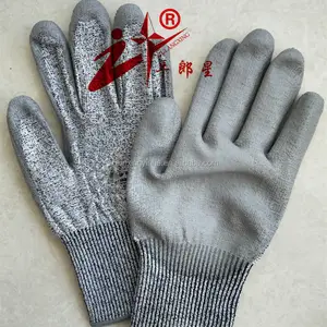 Cut Resistant Hand Glove Gardening PU Gloves cut 5