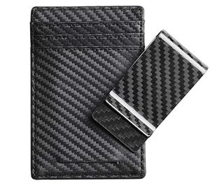 Degli uomini di rfid sottile del raccoglitore eco friendly sottile portafoglio in fibra di carbonio supporto di carta del raccoglitore con <span class=keywords><strong>i</strong></span> soldi della <span class=keywords><strong>clip</strong></span> - Product Image 6
