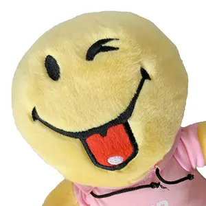 En gros Offre Spéciale en peluche sur mesure en peluche sourire emoji jouets