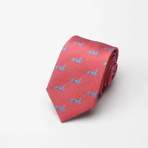 Custom Made Zijde Jacquard Geweven Stropdas Novelty Tie