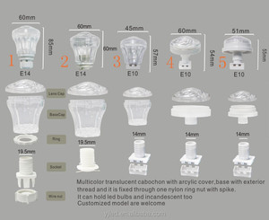 Cabochon cap Led turbo light bulb nhựa bìa e10 e14 vui chơi giải trí đèn led - Product Image 4